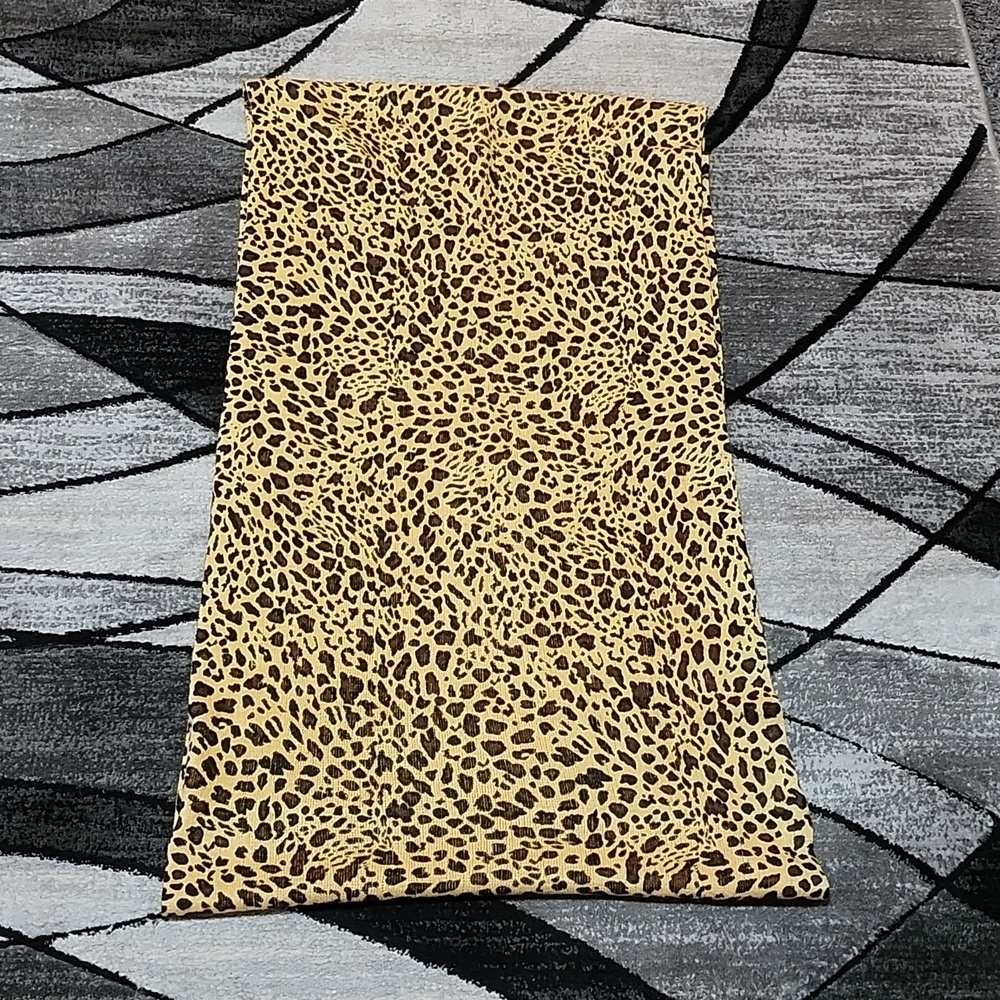 CHICOS LEOPARD PRINT INFINITY SCARF ACRYLIC NEW